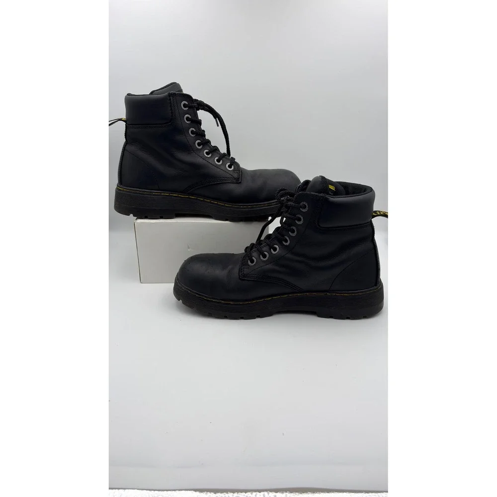 Dr. Martens Winch ST Steel Toe Black Leather Work Boots Mens 11 AW004 EH Safety